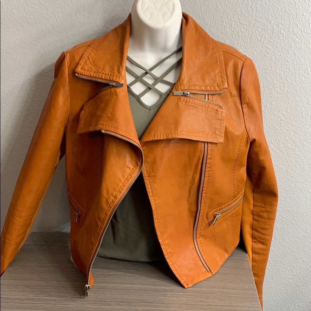 BCBG leather jacket
